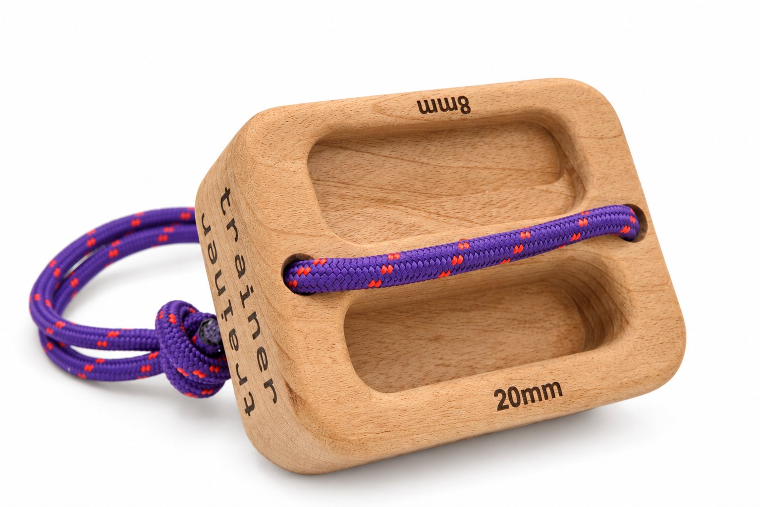 The Trainer — sapele portable hangboard